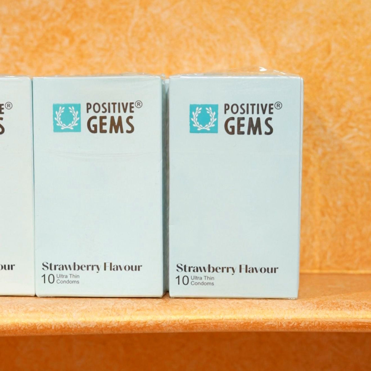 PositiveGems Strawberry Clear Condoms®